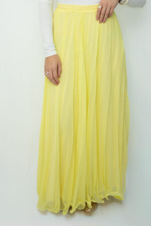 Jupe vaporeuse JAUNE BEURRE
