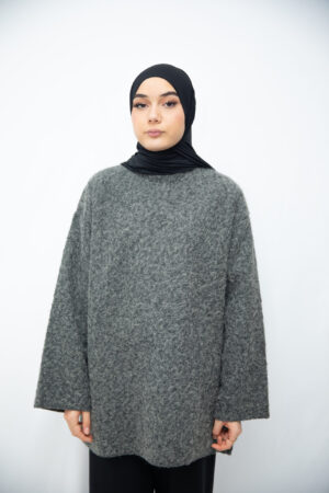 Haut oversize nuage GRIS
